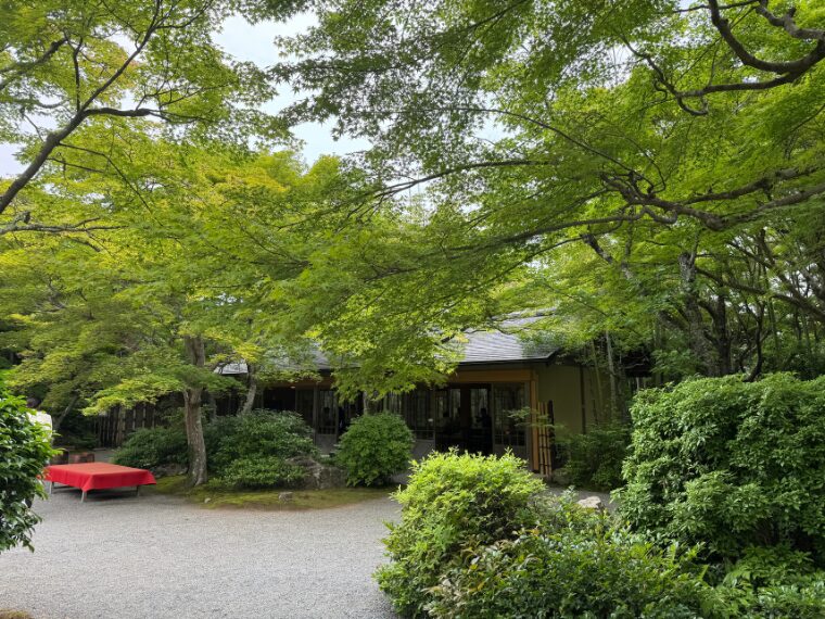 大河内山荘の休憩所