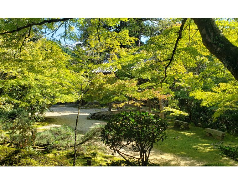 西明寺の境内