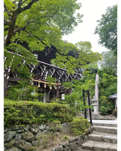 善峯寺の山門へ