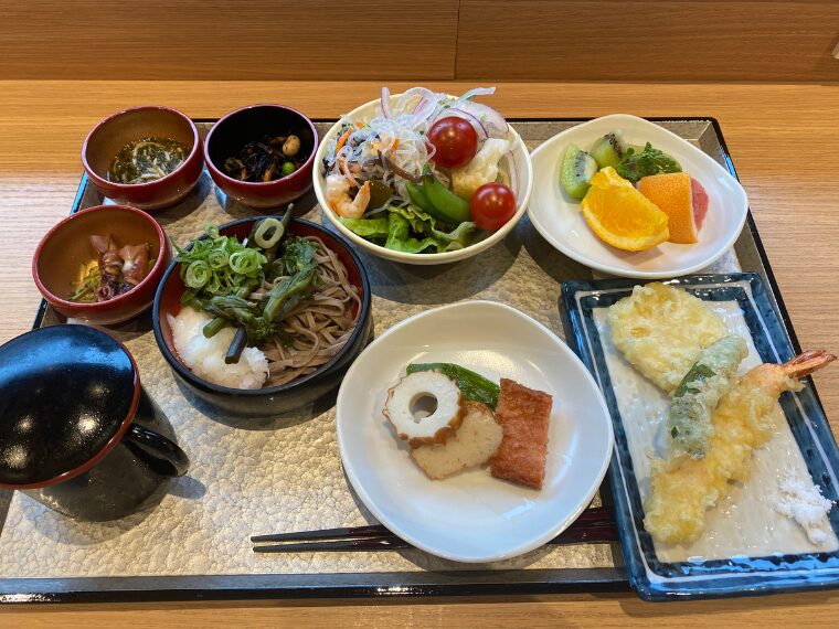 御宿野々松江の朝食バイキング