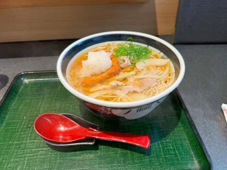 鴨肉じゃこ天そば