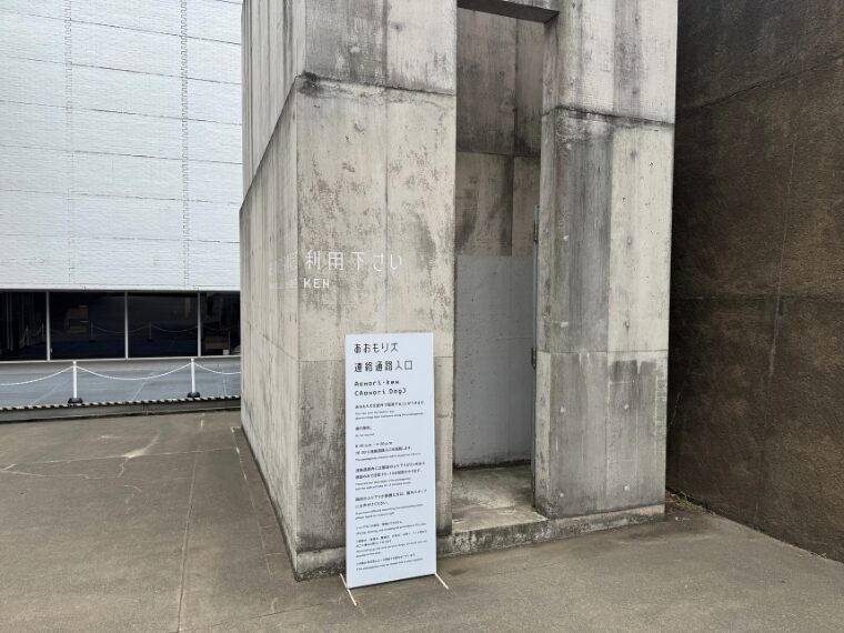 青森県立美術館のあおもり犬へ