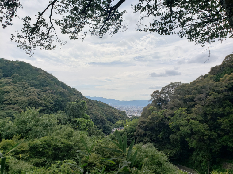 清閑寺からの眺め